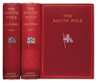 AMUNDSEN, ROALD. The South Pole: An Account of the Norwegian Antarctic Expedition in the Fram, 1910-12.  2 vols.  1912